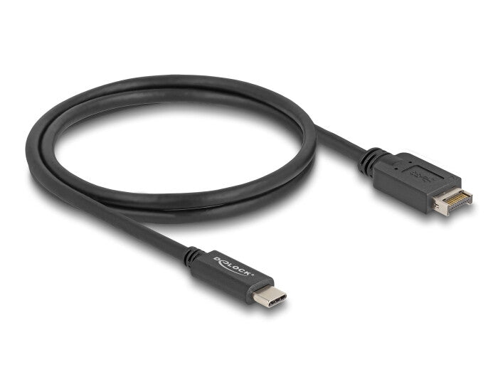 DeLOCK 85530 USB-kabel USB 3.2 Gen 2 (3.1 Gen 2) 1 m USB E USB C 10 Gbit/sek. Sort