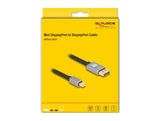 DeLOCK Mini DisplayPort - DisplayPort Kabel 2 m Grå