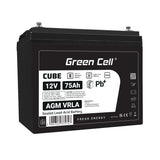 Green Cell AGM12V75AH-J UPS batteri Blybatterier (VRLA) 12 V 75 At