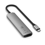Satechi ST-P6SM interface hub USB Type-C 10000 Mbit/s Grå