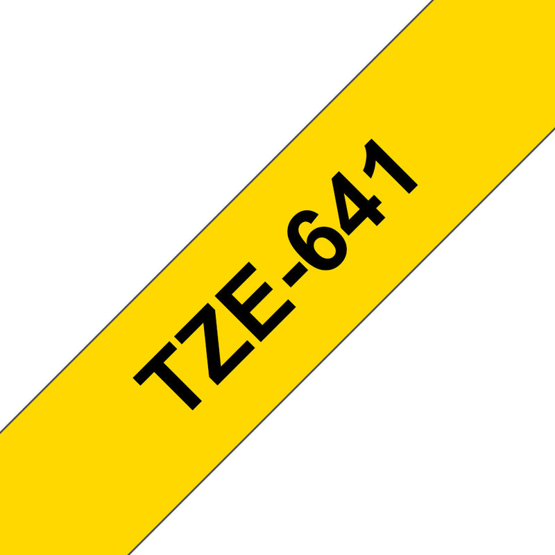 Brother TZE-641 etiketbånd Sort på gul