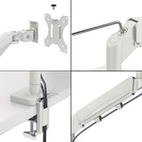 Leitz Ergo pladsbesparende dual monitor arm