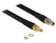 DeLOCK 1m SMA/SMA koaxial kabel CFD400, LLC400 Sort