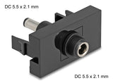 DeLOCK Easy 45 stikkontakt DC Sort