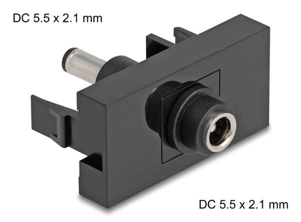 DeLOCK Easy 45 stikkontakt DC Sort
