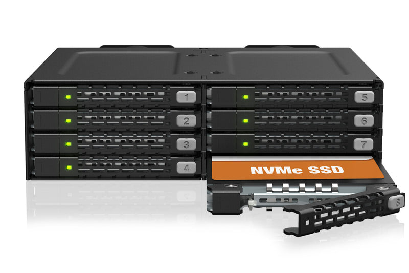 Icy Dock MB998V4P-B drevkabinet SSD kabinet Sort 2.5"