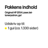 HP Original 201A LaserJet-tonerpatron, gul