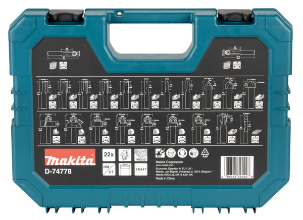 Makita D-74778 fræser Fræser sæt