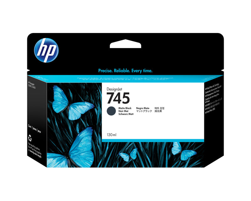 HP 745 130-ml DesignJet Matte Black Ink Cartridge