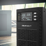 Qoltec 52281 UPS-enhed Dobbeltkonvertering (online) 2 kVA 2000 W 3 AC stikkontakt(er)