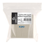 Gembird NCAC-2U6-01 netværks-splitter Hvid