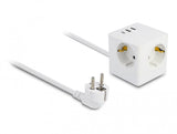 DeLOCK 11497 stikkontakt CEE 7/3 + USB Hvid