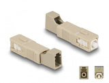 DeLOCK 87942 fiber adapter LC/SC 1 stk Beige