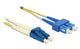 DeLOCK 84801 InfiniBand og fiberoptisk kabel 3 m 2x LC 2x SC Gul