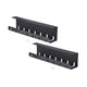 StarTech.com S2MB-DESK-CABLE-TRAY kabelorganisator Skrivebord Kabelbakke Sort 2 stk