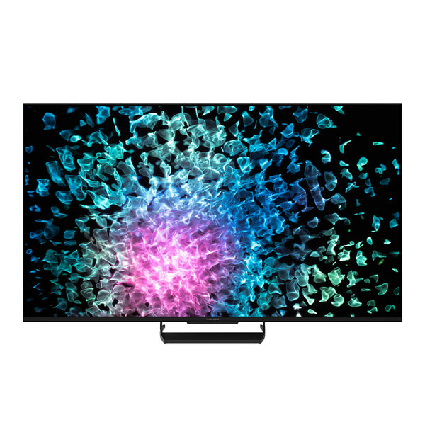 Thomson Q70 Series Smart MiniLED TV 55; Google TV; 3840 x 2160 (4K UHD), 1500000:1, LED, 144 Hz, DVB-T/T2/C/S/S2, HDR10, Wi-Fi, Bluetooth, LAN, HDMI 4 (2.1), USB 2 (2.0) + 1 (3.0), Central Stand, Black 139,7 cm (55") 4K Ultra HD Smart TV Sort 1000 cd/m²