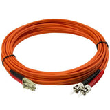 StarTech.com 50FIBLCST5 InfiniBand og fiberoptisk kabel 5 m LC ST Rød