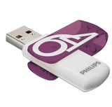 Philips FM64FD05D USB-nøgle 64 GB USB Type-A 2.0 Lilla, Hvid