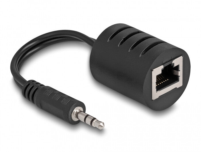 DeLOCK 87858 lydkabel RJ-45 3.5mm Sort