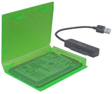 Inter-Tech 88885389 etui til drev Cover Plast Grøn