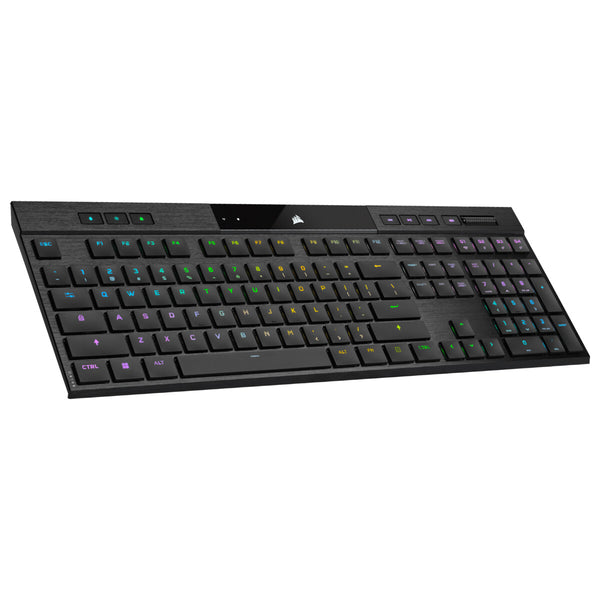 Corsair K100 AIR tastatur Spil USB + RF Wireless + Bluetooth QWERTY Engelsk Sort