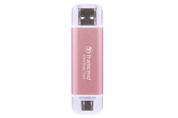 Transcend ESD310 512 GB USB Type-A til USB Type-C 3.2 Gen 2 (3.1 Gen 2) Lyserød