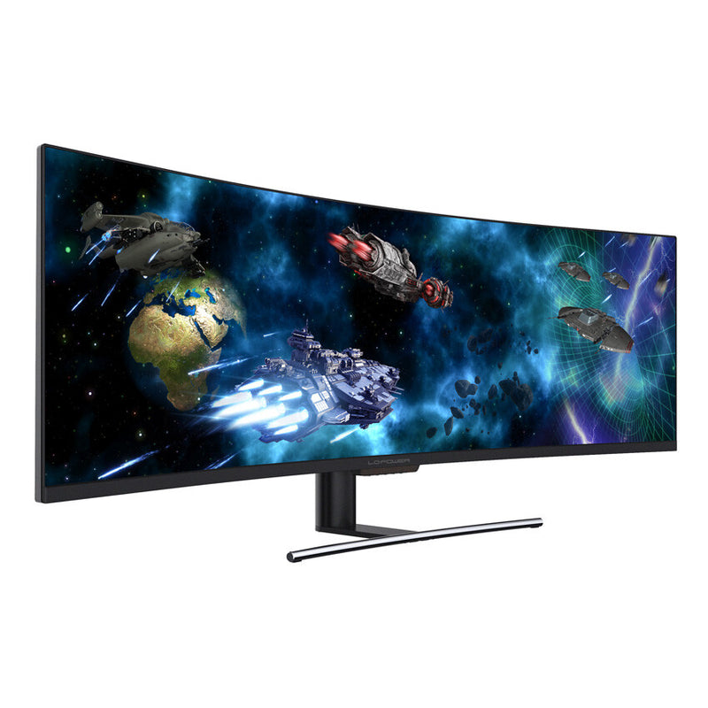 LC-Power LC-M49-DFHD-144-C-Q computerskærm 124,5 cm (49") 3840 x 1080 pixel UltraWide Full HD QLED Sort