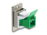 DeLOCK 91104 fiber adapter SC/SC 1 stk Hvid, Sølv, Grøn