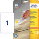 Avery L4735REV-25 print etiket Hvid Selvklæbende printeretiket
