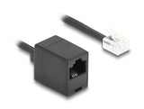 DeLOCK 88721 telefonkabel 2 m Sort