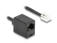 DeLOCK 88721 telefonkabel 2 m Sort