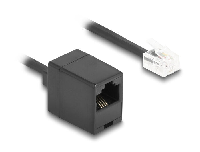DeLOCK 88721 telefonkabel 2 m Sort
