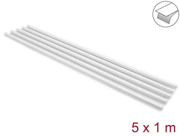 DeLOCK 22066 kabelorganisator Universel Kabelkanal Hvid 5 stk