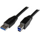 StarTech.com USB3SAB5M USB-kabel USB 3.2 Gen 1 (3.1 Gen 1) 5 m USB A USB B 5 Gbit/sek. Sort