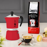 Bialetti Rainbow Moka gryde Sort, Rød, Rustfrit stål