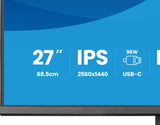 iiyama ProLite XB2797QSNPH-B1 computerskærm 68,6 cm (27") 2560 x 1440 pixel Quad HD LED Sort