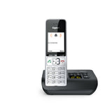 Gigaset COMFORT 500A Analog/DECT-telefon Nummervisning Sort, Sølv