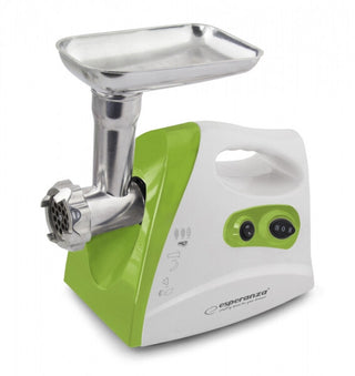 Esperanza EKM012G kødhakker 600 W Grøn, Rustfrit stål, Hvid