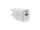 Conceptronic ALTHEA19W33 oplader til mobil enhed Universel Hvid Vekselstrøm Hurtig opladning Indendørs