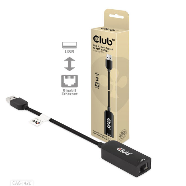 CLUB3D CAC-1420 netværkskort Ethernet 2500 Mbit/s