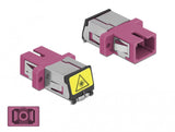 DeLOCK 86891 fiber adapter SC/SC 1 stk Violet