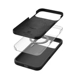 Crong Color Cover Magnetic mobiltelefon etui 16 cm (6.3") Sort