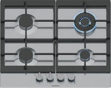 Siemens EC6A5HI90 kogeplade Sort, Rustfrit stål Indbygget 60 cm Gaskomfur 4 zone(s)