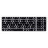 Satechi ST-ACBKM-DE tastatur Hjem Bluetooth QWERTZ Tysk Sort, Grå