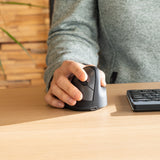 R-Go Tools Ergonomisk mus R-Go HE Break med pause-software, small (håndlængde ˂165 mm), højrehåndet, 3-i-1-forbindelse, sort