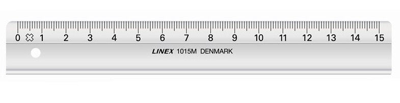 Linex 1015M Stregmåler 150 mm Styrenacrylonitril (SAN) Grå 1 stk