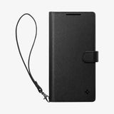 Spigen Wallet S mobiltelefon etui 17 cm (6.7") Tegnebogsetui Sort