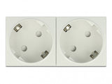 DeLOCK 81325 stikkontakt CEE 7/3 Hvid