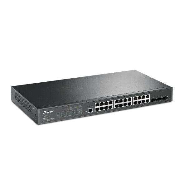 TP-Link JetStream TL-SG3428 netværksswitch Administreret L2/L3 Gigabit Ethernet (10/100/1000) 1U Sort