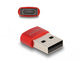 DeLOCK 60050 kabel kønsskifter USB C USB A Rød
